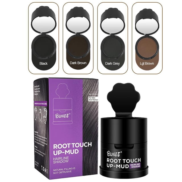 Waterproof Hairline Contour Shadow Powder Mud, Forehead Filling & Root Touch-Up for Thinning Hair, Natural-Looking Hairline Enhancement (4g, Multiple Colors Available)