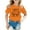 Orange, variant on WERYOUNG Girls Boys T-Shirts Summer Cute Letter Printed Round Neck Short Sleeve Tshirts Girls Cute Tee,Black,3-4 Years