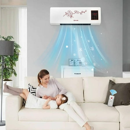 FYHALE 8000 BTU Smart Window Air Conditioner, Wall-Mounted Coolings and Heating AC Unit with Remote Control, 115V, 440 Sq. Ft. Ac Window Unit