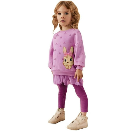 

Autumn Long Sleeve Girls Set Mesh Children s Set Cute Cartoon Girls Set New Born Pack Baby Christmas Clothes Girl Stuff Mommy Baby Matching Shoes Daddy Is Home New Born Close for Girl Cute Pants for