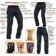 Mens Construction Pants Utility Work Heavy Duty Workwear Trousers ...