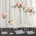 thumbnail image 2 of Koyal Wholesale Clear Acrylic Floral Stand, Wedding Centerpiece for Decoration, Small, Medium, Large, X-Large, 4-Pack, 2 of 5