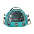 thumbnail image 4 of Bolsa de transporte para hámster, con agujeros transpirables, ventana de acceso lateral, bolso de hombro para hurones Azul, 4 of 8