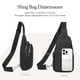 thumbnail image 5 of Bolso bandolera negro de piel auténtica antirrobo RFID para mujer, 5 of 7