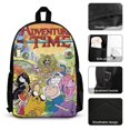 thumbnail image 2 of Adventure Time Jake The Dog 3Pcs Backpack Sets Bookbag with Lunch Bag And Pencil Case for Office Travel Work, 2 of 6