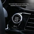 thumbnail image 3 of Car Start Button Cap Engine start button cap engine Ignition Switch Cover Trim Auto Parts, Replacement for F Series, Black, Start/Stop, 3 of 8
