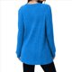 thumbnail image 4 of Camisas de Larga para Mujer, Suéteres Largos con Bolsillos, Túnicas Holgadas Azul M, 4 of 5