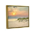 thumbnail image 3 of Rising Sun Seaside Beach Morning Coastal Photograph Metallic Gold Framed Art Print Wall Art, 3 of 6