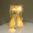 thumbnail image 2 of Kurt S. Adler- Inc. Kurt Adler UL 10-Light 10'' Ivory/Gold Angel Treetop, 2 of 3