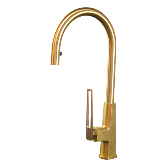 Monomando Carpin Fonnt Cocina Oro Mate Ducha Extraíble C10