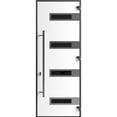 thumbnail image 2 of Front Exterior Prehung Steel Door / Ronex 0131 Black Enamel / Stainless Inserts Entry Metal Modern Painted W36x96 Left-hand, 2 of 5