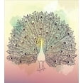 thumbnail image 3 of Ambesonne Peacock Duvet Cover Sets, Aquarelle Bird of Juno Art, 2-Twin, Cream Multicolor, 3 of 3