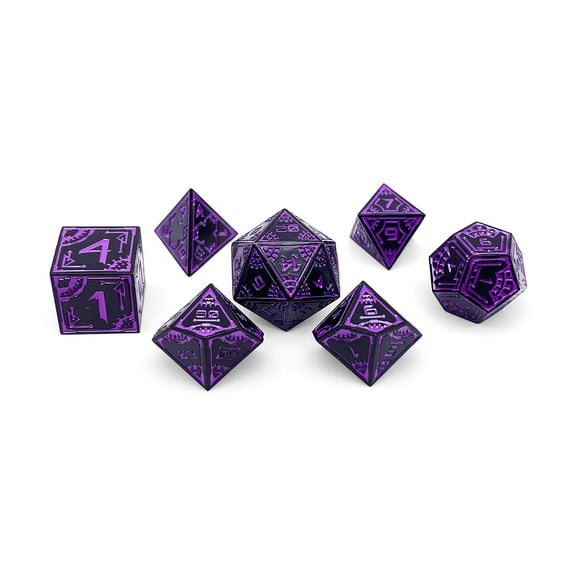 DnD Dice | Wormhole - Space Dice 7 Piece RPG Set | Norse Foundry
