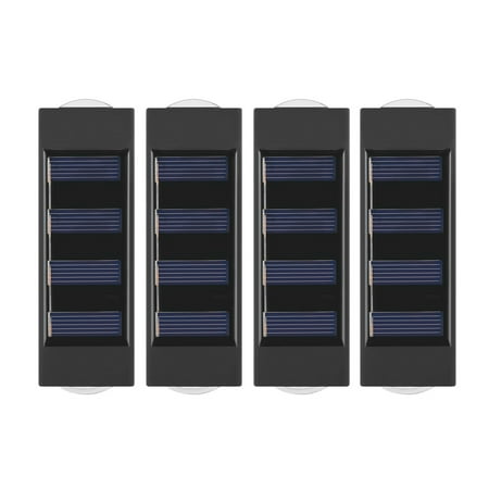 

Tarmeek Solar Outdoor Lights Solar Fence Lights LED Solar Wall Lights Outdoor IP65 Waterproof 4 Pack Outdoor Wall Lamps For Backyard Garden Garage And Pathwa for Yard Outdoors