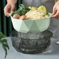 thumbnail image 1 of ¡No Te Lo Pierdas!, Cesta de drenaje multifuncional de doble capa, recipiente para limpiar frutas y verduras, con colador, para fregadero de cocina, escurridor, filtro para lavar frutas y verduras, 1 of 8