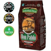 Cafe Don Pablo Colombian Decaf Medium-Dark Roast Whole Bean Coffee 2LB
