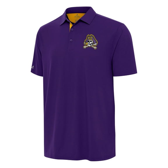 Men's Antigua Purple ECU Pirates Era Polo