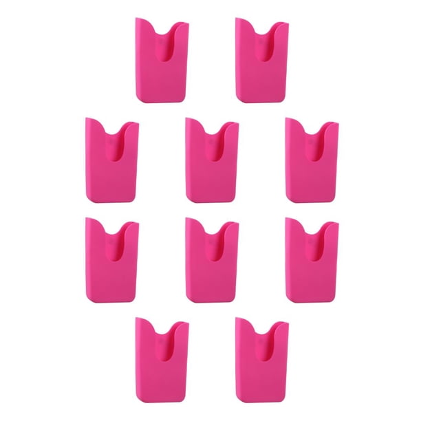 Methold Estuche protector portátil de silicona para teléfono móvil Almacenamiento fácil en la playa Accesorios multifuncionales para rosa 10piezas