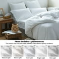 thumbnail image 5 of Simple&Opulence 100% Linen Duvet Cover Set-Pure Natural Washed Flax 2 Pieces Bedding Set, 1 Duvet Cover 68 x 86 Inches & 1 Pillowcase-Solid Color Collection, Soft & Cozy, Cooling Bedding- White, Twin, 5 of 8