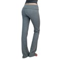thumbnail image 3 of women's new yoga athletic foldover stretch comfy lounge flare fit pants-plus size available (fast & free shipping), 3 of 4