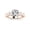 Rose Gold, variant on Houston Diamond District 3.75 Carat LAB GROWN DIAMOND Channel Set 3 Three Stone Princess Cut Diamond Engagement Ring (E-F Color VS2-SI1 Clarity 3 Ct Center) 14K White Gold Pear Shape Size-9