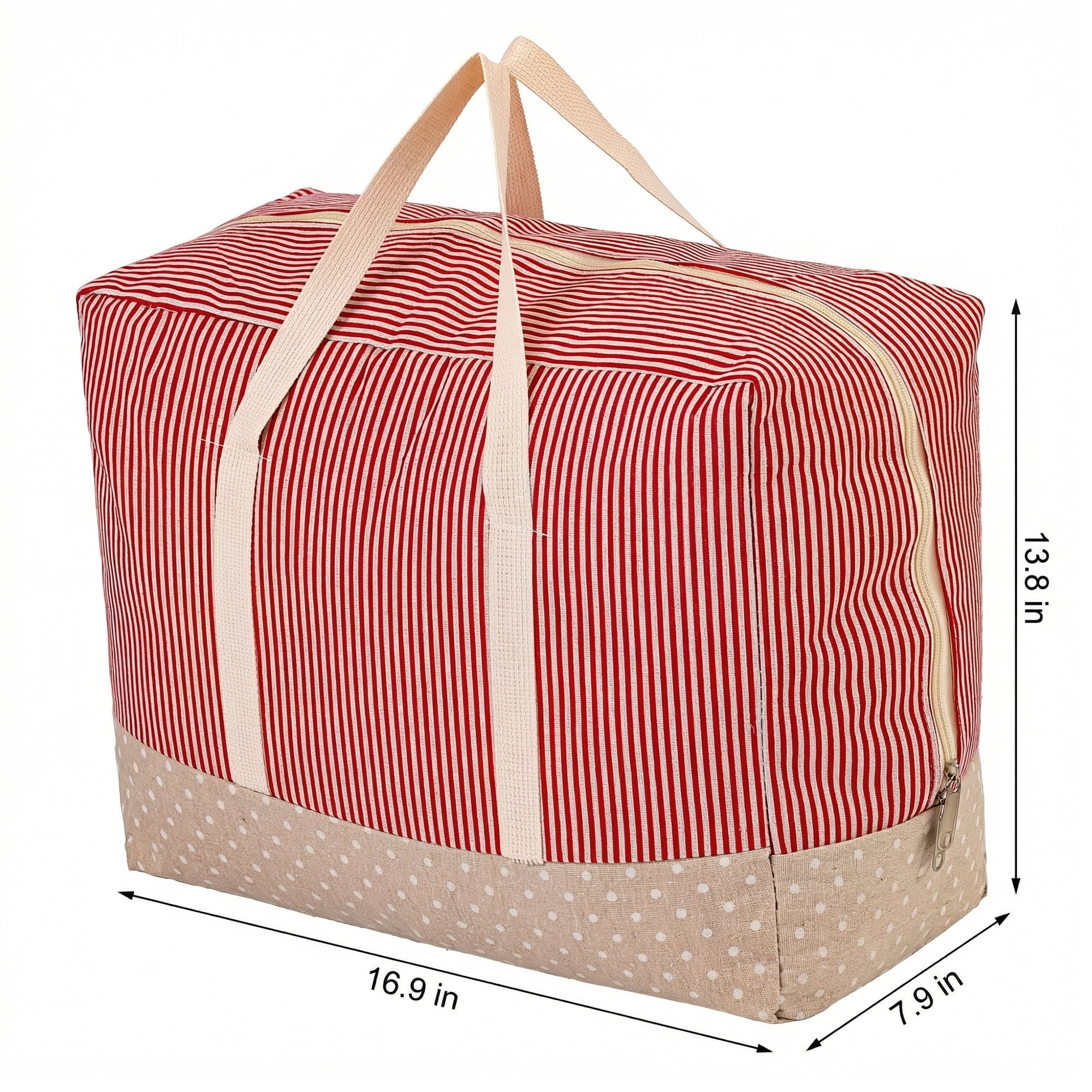 Unique Bargains Clothes Storage Bag for Closet Organizer Red 16.9"x13.8"x7.9"