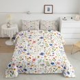 thumbnail image 1 of Erosebridal Spring Floral Flower Bedding Toddler Comforter Set for Girls, Botanical Plants Down Comforter, Reversible 2-Piece, Reversible, 1 of 6
