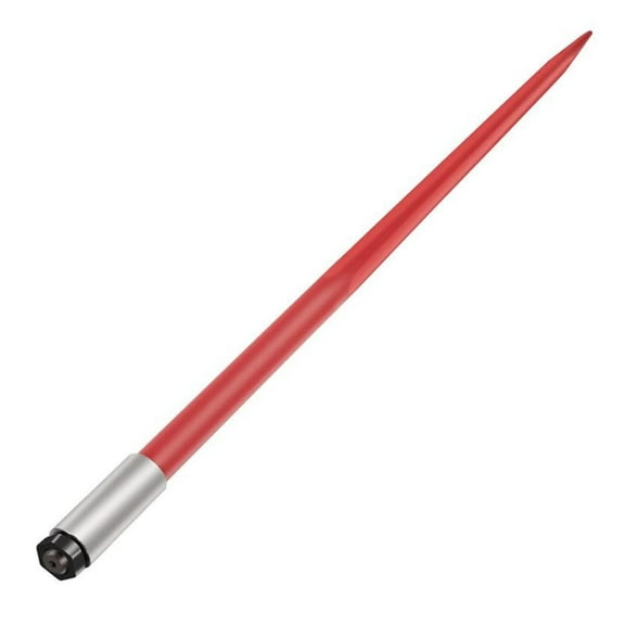 Garvee Hay Spear 49" Bale Spear 3000 lbs Capacity,Red Coated Bale Forks,Bale Spike Quick Attach Square Hay Bale Spears 1 3/4" wide, Bale Hay Spike with Hex Nut & Sleeve