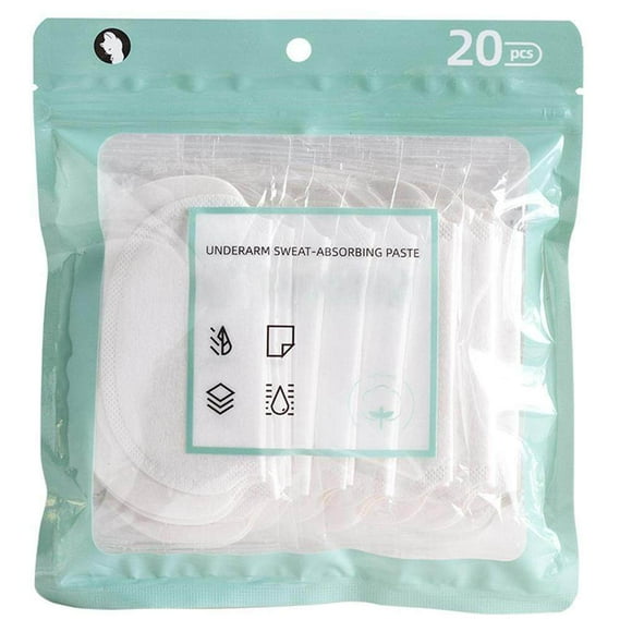 20 Pcs Armpit Sweat Pads Anti-Sweat Pads Underarm Sweat Pads Sweat Pads Stickers Sweat Perspiration Pads for Dress Clothing
