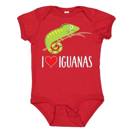 

Inktastic I Love Iguanas Gift Boys or Girls Baby Bodysuit