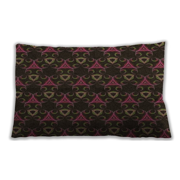 Ahgly Company Outdoor Rectangular Contemporary Lumbar Throw Pillow, 13 inch by 19 inch