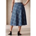 thumbnail image 2 of Jessica London Women's Plus Size Comfort Waist Stretch Denim Swing Skirt, 2 of 3