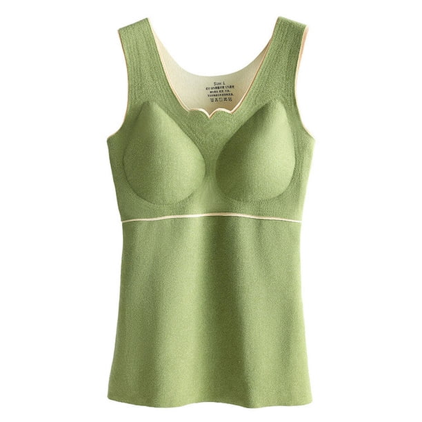 Qarigey Ropa interior térmica de invierno para mujer, chaleco de fibra acrílica adelgazante grueso de alta elasticidad para mantener Type2 NO2