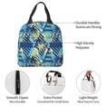 thumbnail image 4 of Fotbe Hawaiian Style Bolsa Térmica con Estampado y Forro de Aluminio Grueso Bolsa de Almuerzo con Bolsillo Frontal para Hombres y Mujeres, Ideal para Trabajo, Escuela, 4 of 8