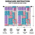 thumbnail image 2 of Blackout Kids Curtains,Boho Bohemia Pioneer Flower Childrens Insulated Curtains Set Of 2,Bedroom Essentials,Toddler Room Decor 42"x63"(106x160cm), 2 of 3