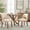 Beige, variant on Vknow Furniture Wooden Dining Chairs Set of 2, Modern Fabric Upholstered Dining Room Chair Kitchen Chairs, Farmhouse Dinner Chair for Kitchen Dining Room,Orange