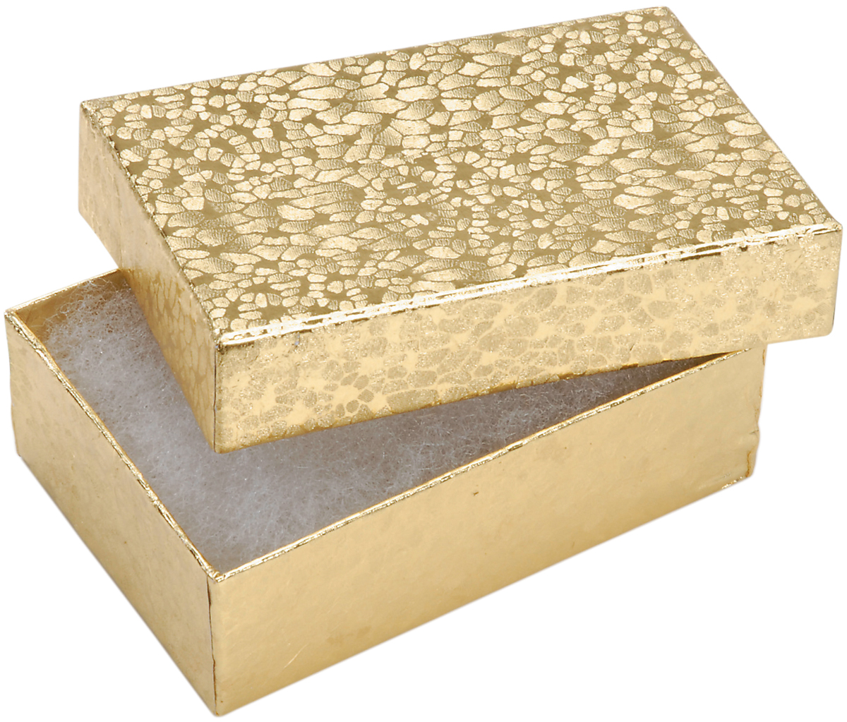 Jewelry Boxes Gold 3 X 2.125 X 1 Inches