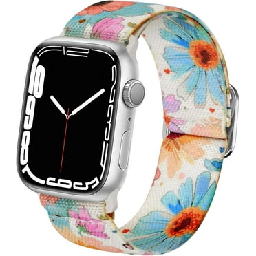 EIKODO-Stretchy Band Compatible with Apple Watch Bands for Women 38mm 42mm 40mm 41mm, Elastic Sport Cute Band Stretch Stylish Replacement Straps for iWatch Band Series 10 9 8 7 6 5 4 3 SE Bands