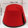 thumbnail image 2 of lanema Stylish Turkish Hat Versatile Turkish and Moroccan Fashion Statement Tarboosh, 2 of 8