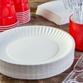 Great Value Uncoated Paper Plates, 9", 90 Count