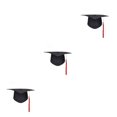 thumbnail image 3 of Minnieouse Academic Hat Academy Souvenir Caps Decoration Supplies Bachelor Cosplay Fringe Ornament School Pendent Hat Headgear Graduation Type1 NO1, 3 of 6