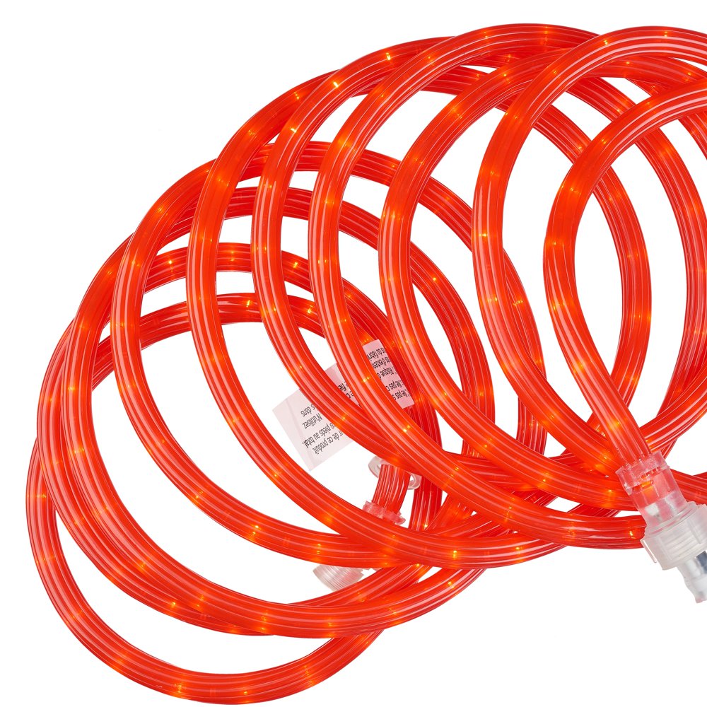 Holiday Time Crystallized Rope Christmas Lights, 18', Red