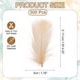thumbnail image 2 of Uxcell 300 Pack Khaki Craft Feathers, 2-4 Inch Colored Feathers for Crafting, Fluffy Feather Bulk for DIY Crafts, Dream Catcher Supplies, Wedding Party Decoration, 2 of 6