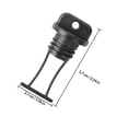 thumbnail image 2 of TABLZONE 6Pcs Boat Drain Plug Replacement Kit Black Plastic Secure Threaded Plug for Kayak Canoe, 2 of 8