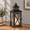 Black / 14.8'' / 1 Pc, variant on Lantern Decorative Indoor & Outdoor Large Square Hanging Spring Home Decor Vintmetal Candle Lanterns For Patio Wedding Party Beig
