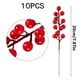 thumbnail image 3 of Ramas Navideñas de Frutos Rojos con Efecto Nieve y Escarcha - Paquete de 10 Frutas Artificiales de Espuma para Coronas de Árbol y Decoración Navideña (20,3 Cm), 3 of 7