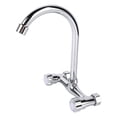 thumbnail image 1 of Wall Mount Kitchen Faucet, Wall Mounted Stainless Steel Sink Faucet Hot Cold Mixing  for Kitchen, 1 of 7