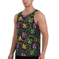 thumbnail image 2 of Gaeub Mardi Gras6 Men's Athletic Tank Top, Workout Sleeveless Shirts, Running Tank Tops for Gym, Running, Training - 3X-Large, 2 of 9