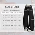 thumbnail image 4 of TEMOFON Womens Barrel Sweatpants Wide Leg Sweat Pants Elastic Waisted Trousers with Pockets Drawstring Workout Pants, 4 of 10