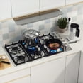 thumbnail image 2 of Costway 36 Inches Gas Cooktop Stainless Steel Built-in Stovetop with 6 Sealed Burners, 2 of 10